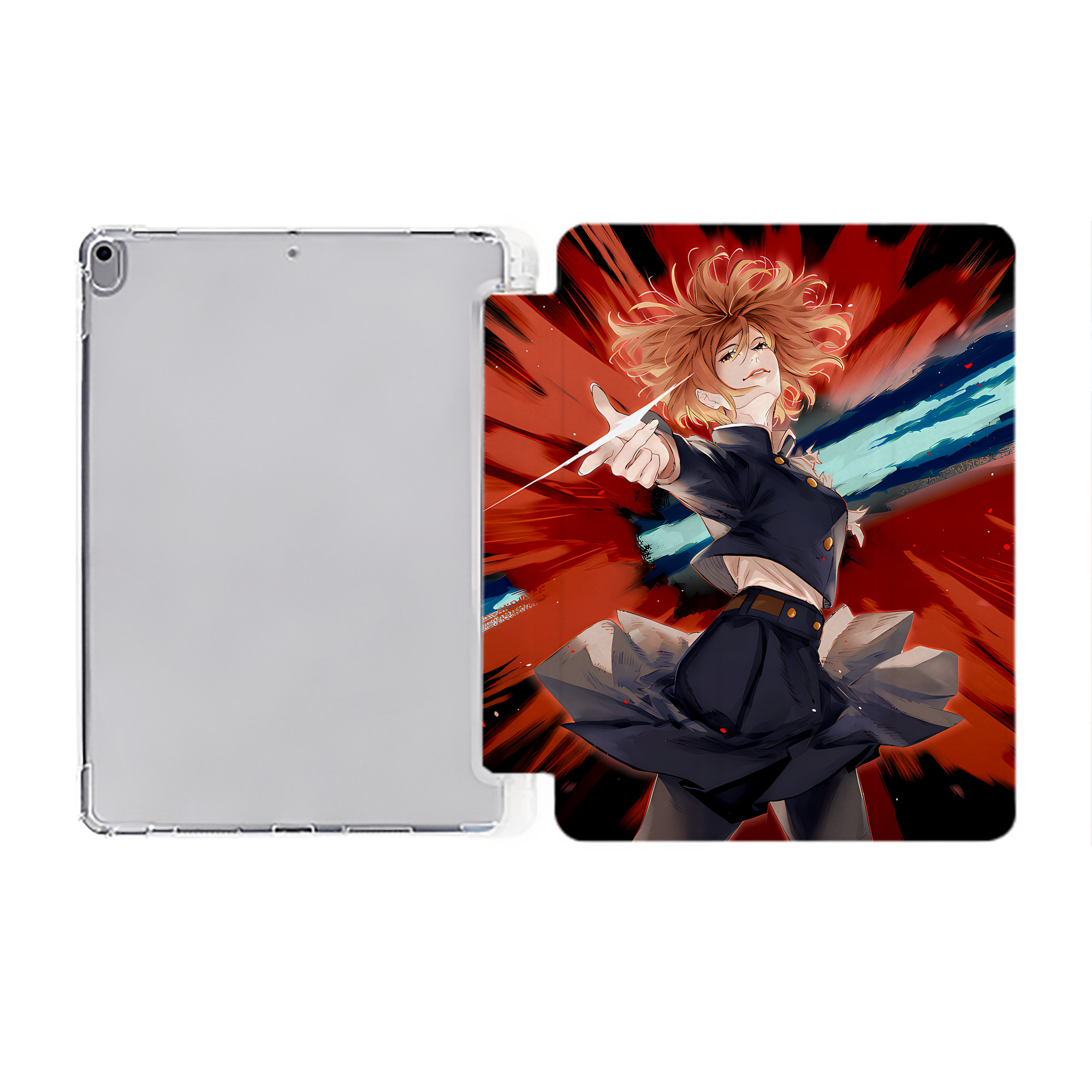 （画像用） SPY×FAMILY间谍家家酒 IPad ケース ペン収納付き 三つ折りスタンド PUレザー×シリコン 対応機種9.5/10.5/10.9インチ